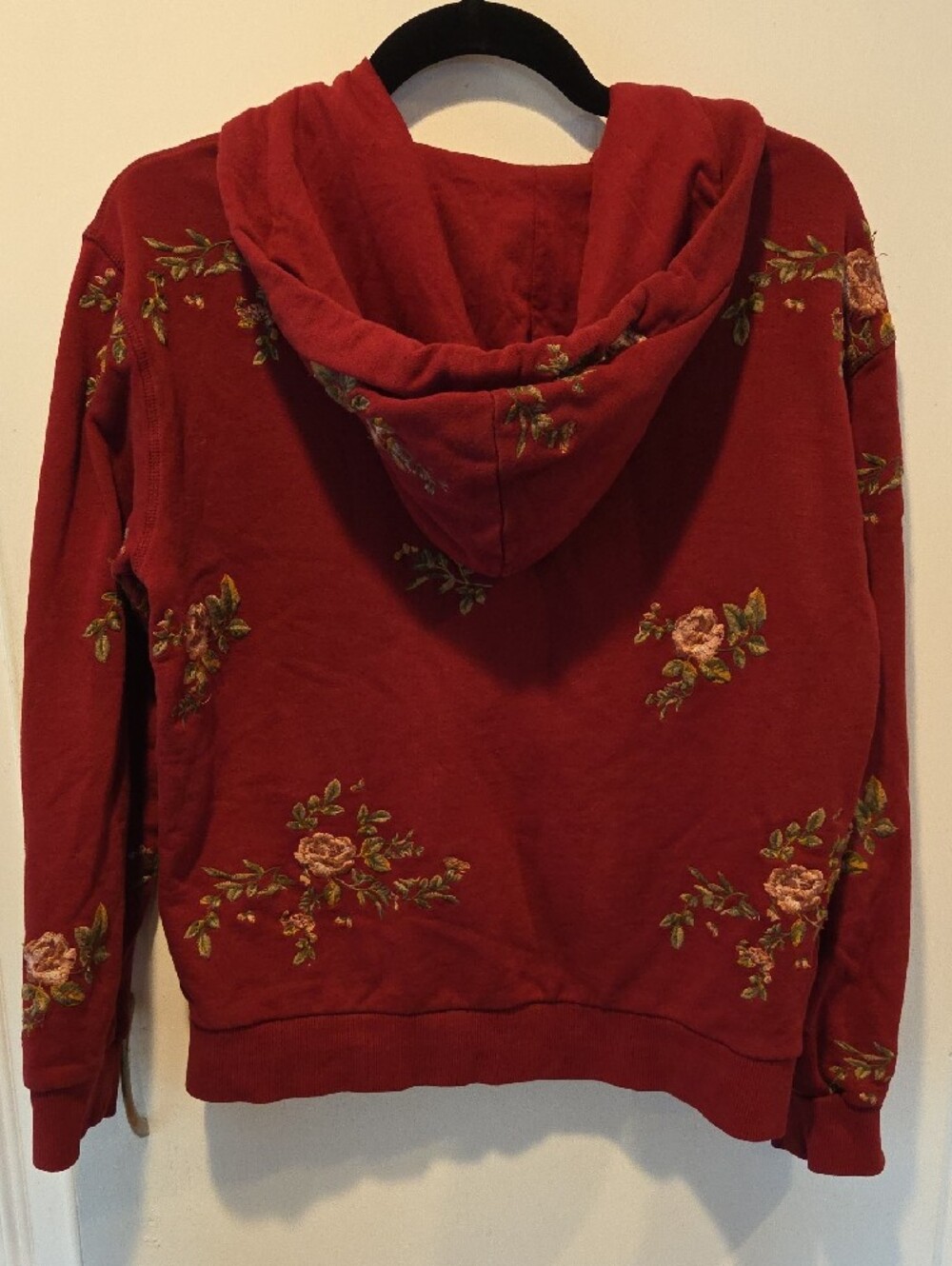Driftwood Floral Embroidered Hoodie S - Picture 2 of 3